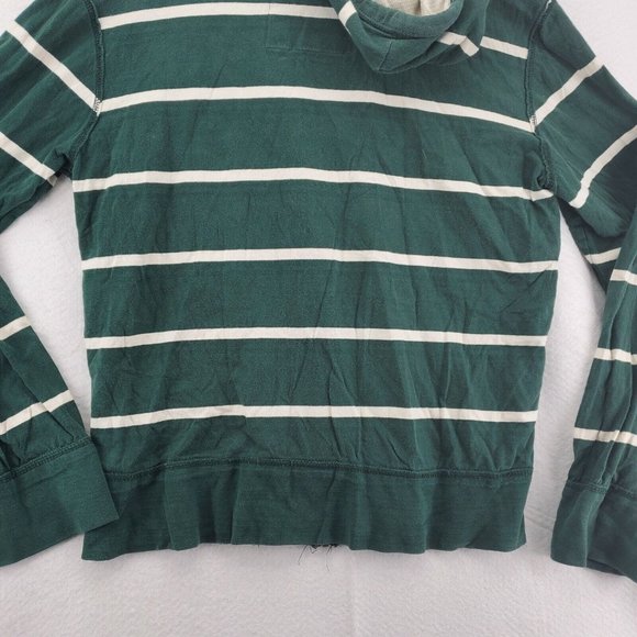 Aeropostale Sweatshirt Men's L/S Full Zip Striped w/Text Hooded Green Medium - Picture 9 of 12